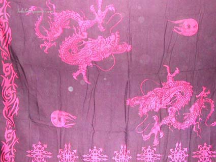 unisex wraparound, dragon symbol clothing, bali sarong, holiday attire, summer clothing, wrap dress