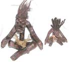 Indonesian dolls, crafted bali figurines, carved wood statues, art sculpture, african miniature figure