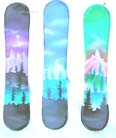 snow boards, skiing, winter gift, sports accessories, painting, air brush decoration