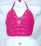 Quality needle work clothing, wholesale sexy halter top, online crochet bra distribution, fashion exporter, ladies beach wear manufacturer, sports apparel supply company 