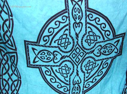 Celtic knot designs, Celtic  symbol clothing, religious symbol fashions beachwear, wrap sarong, indonesia cover up