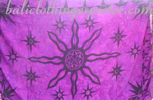 astrological clothing designs, sarong fashion wear, celestial decorated apparel, wrap skirt, men beach accessory